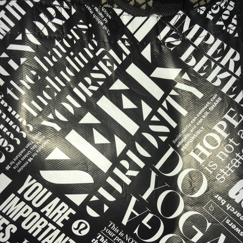 *SOLD* Lululemon reusable tote bag Sm/Med, Inspire - Picture 6 of 10